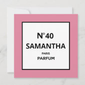 ELK JAAR Designer Parfum Fles Verjaardag Kaart (Voorkant)