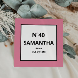 ELK JAAR Designer Parfum Fles Verjaardag Kaart