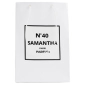 ELK JAAR Designer Parfum Fles Verjaardag Medium Cadeauzakje (Voorkant)