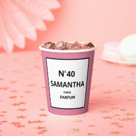 ELK JAAR Designer Parfum Fles Verjaardag Papieren Bekers