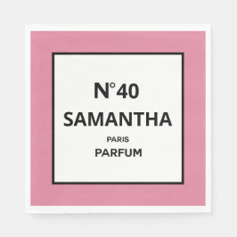 ELK JAAR Designer Parfum Fles Verjaardag Servet