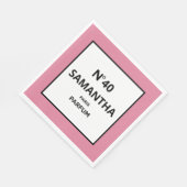 ELK JAAR Designer Parfum Fles Verjaardag Servet (Hoek)