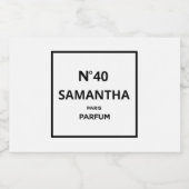 ELK JAAR Designer Parfum Fles Verjaardag Sparkling Wijnetiket (Enkel label)