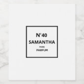 ELK JAAR Designer Parfum Fles Verjaardag Wijn Etiket (Enkel label)