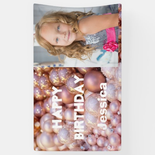 Elk jaar een fijne verjaardag spandoek (Verticaal)