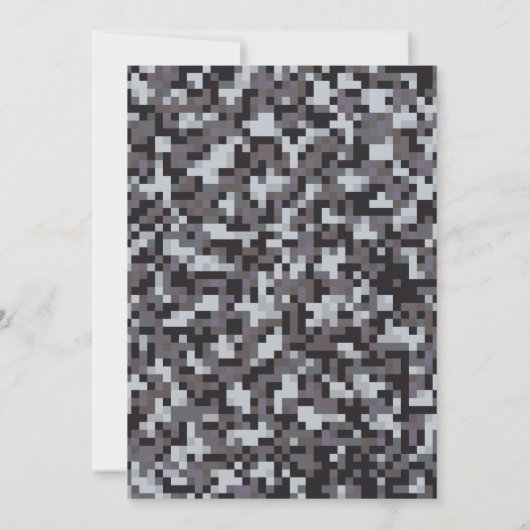 Elk jaar een minimalistisch gamerniveau op zaterda kaart (Achterkant)