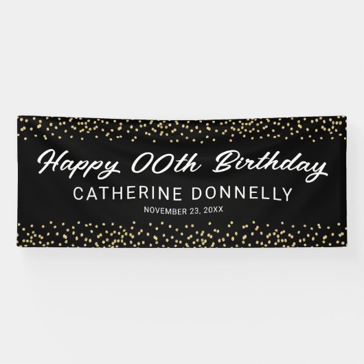 Elk jaar een zwarte gouddag spandoek (Horizontaal)