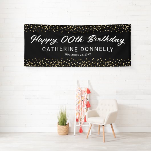 Elk jaar een zwarte gouddag spandoek (Insitu)