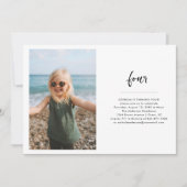 Elk jaar | Eenvoudige foto van Birthday Party Kaart (Voorkant)