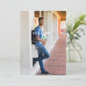 Elk jaar | Eenvoudige foto van Birthday Party Kaart (Staand voorkant)