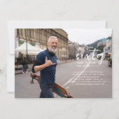 Elk jaar | Eenvoudige foto van Birthday Party Kaart (Voorkant)