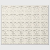 Elk jaar gepersonaliseerde Jubileum Gift Wrap Cadeaupapier (Vlak)