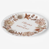 Elk jaar herfst Floral Herfst Bord op jaarpapier (Gekanteld)