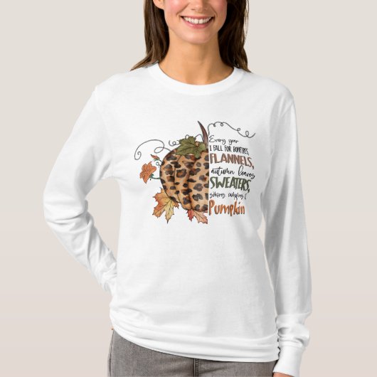 Elk jaar herfst ik voor vreugdevuren, flanellen, p t-shirt (Voorkant)