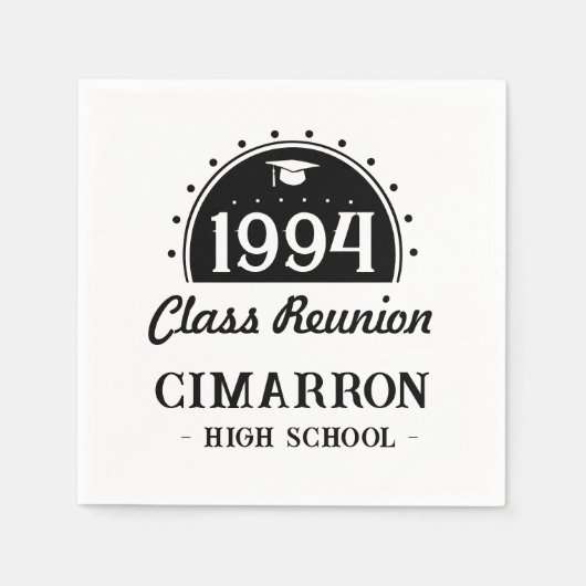 Elk jaar Highschool Class Reunion Servet (Voorkant)