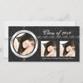 Elk jaar ~ Hot Black Announding-fotokaart Aankondiging (Voorkant)