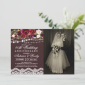 ELK JAAR - Huwelijksjubileum Foto Uitnodiging (Staand voorkant)