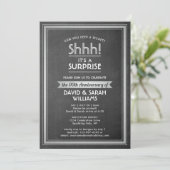 ELK JAAR Jubileum-alkboard en zilver Kaart (Staand voorkant)