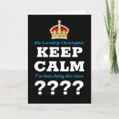 Elk jaar 'Kalm bewaren' Berichtenmijlpaal toevoege Kaart (Voorkant)