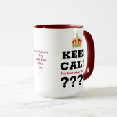 Elk jaar 'Kalm bewaren' Berichtenmijlpaal toevoege Mok (Voorkant rechts)