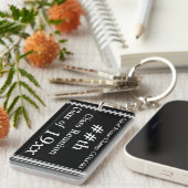 ELK JAAR KLEUREN, klasse reünie geschenken, aanden Sleutelhanger (Voorkant Rechts)