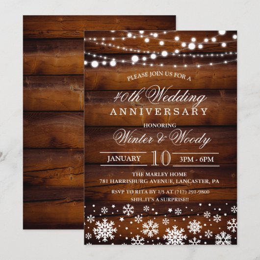 ELK JAAR - Landelijke uitnodiging voor trouwjubile (Voorkant / Achterkant)