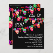 Elk jaar~ Lantern Graduion Party Uitnodiging (Voorkant / Achterkant)