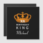 Elk jaar met de 'Birthday KING' met de 'Gold Crown (Voorkant / Achterkant)