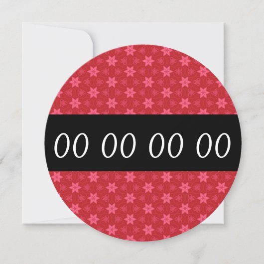 Elk jaar na de geboorte van de partij Modern RED S Kaart (Voorkant)