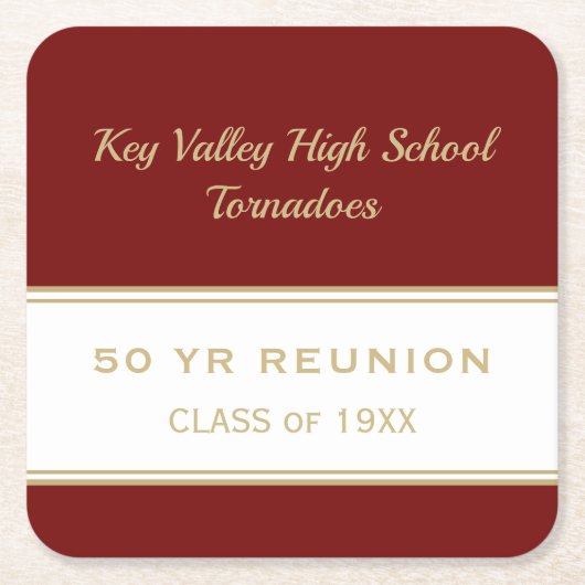 Elk jaar Onderzetter voor aangepaste reülefeunies (Voorkant)