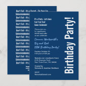 Elk jaar op de verjaardag van de moderne marinebla kaart (Voorkant / Achterkant)