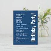 Elk jaar op de verjaardag van de moderne marinebla kaart (Staand voorkant)