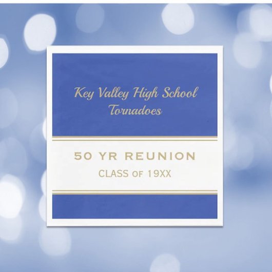 Elk jaar op maat gesneden reülefepapier servet