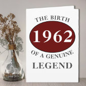 Elk jaar op monogram bijvoegen Jouw naam geboorted Kaart