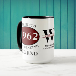 Elk jaar op monogram bijvoegen Jouw naam geboorted Koffiemok