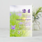 Elk jaar Paarse viering van de violette verjaardag Kaart (Staand voorkant)