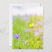 Elk jaar Paarse viering van de violette verjaardag Kaart (Achterkant)