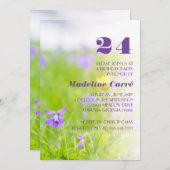 Elk jaar Paarse viering van de violette verjaardag Kaart (Voorkant / Achterkant)