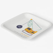 Elk jaar papieren bordje (Gebogen)