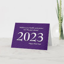 Elk jaar PURPLE Semaphore | GELUKKIG NIEUWJAAR 202