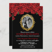 ELK JAAR - Rozen Weddenschap Jubileum Kaart (Voorkant / Achterkant)