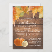 ELK JAAR - Rustieke Huwelijksjubileum Uitnodiging (Voorkant)