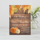 ELK JAAR - Rustieke Huwelijksjubileum Uitnodiging (Staand voorkant)