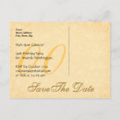 Elk jaar Save the Date Verjaardag Goud Zwart Kant  Aankondigingskaart (Achterkant)