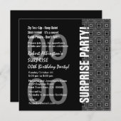 Elk jaar surrogaat elke dag Modern Black WhiteW177 Kaart (Voorkant / Achterkant)