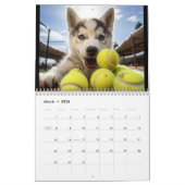 Elk jaar Tennis en Puppies Kalender (Mar 2026)