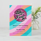 Elk jaar terugkerend Disco Ball Pink Kaart (Staand voorkant)