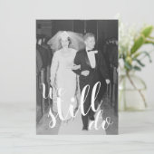 ELK JAAR - Trouwdag & Foto We Still Do Kaart (Staand voorkant)