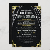 ELK JAAR Uitnodiging tot Jubileum van Great Gatsby (Voorkant / Achterkant)