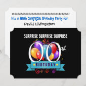 Elk jaar Verrassing Verjaardag Feestballonnen A06 Kaart (Voorkant / Achterkant)